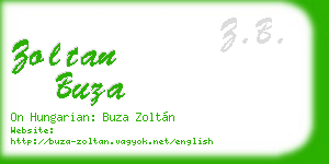 zoltan buza business card